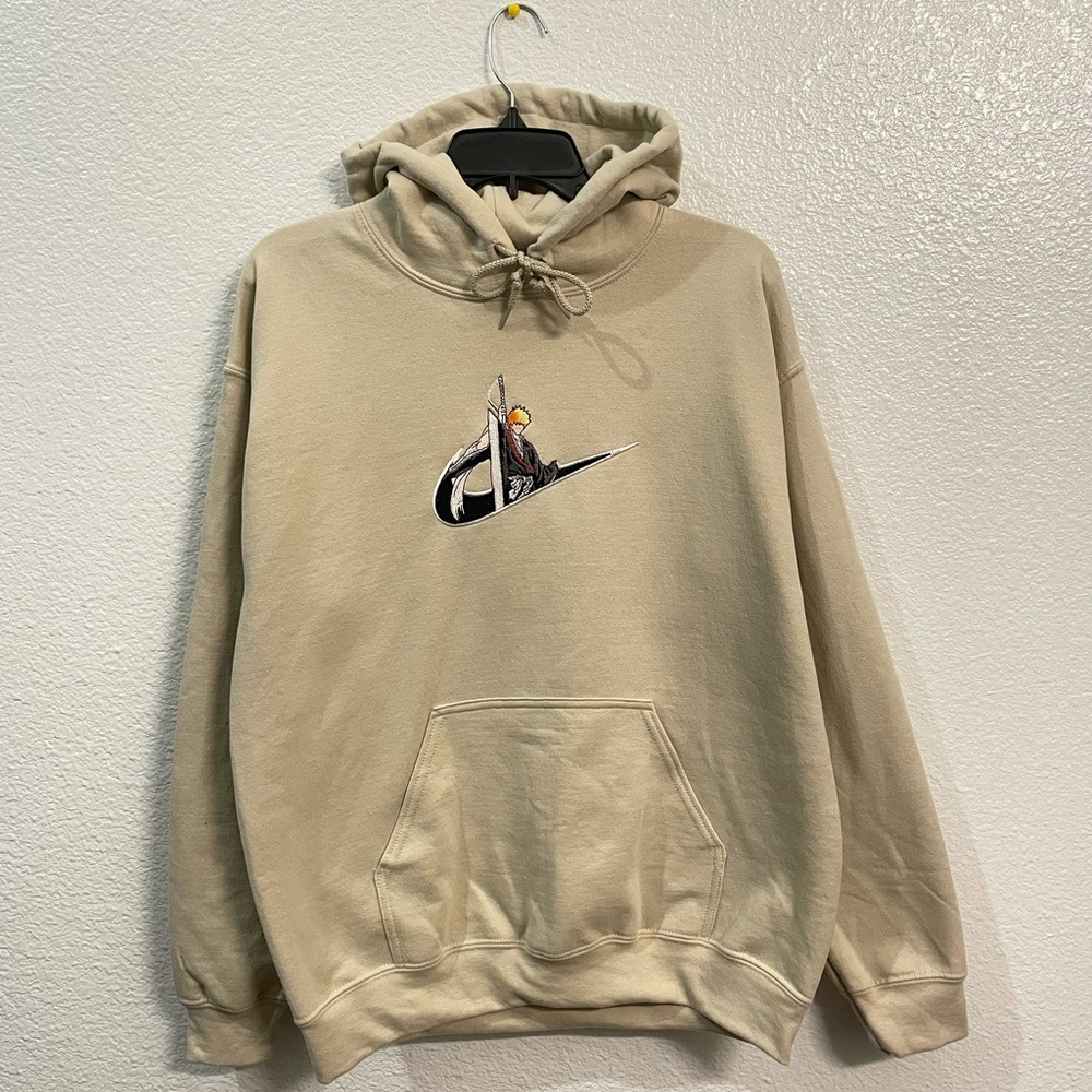 Ichigo kurosaki swoosh cream hoodie bleach anime - Picture 5 of 6